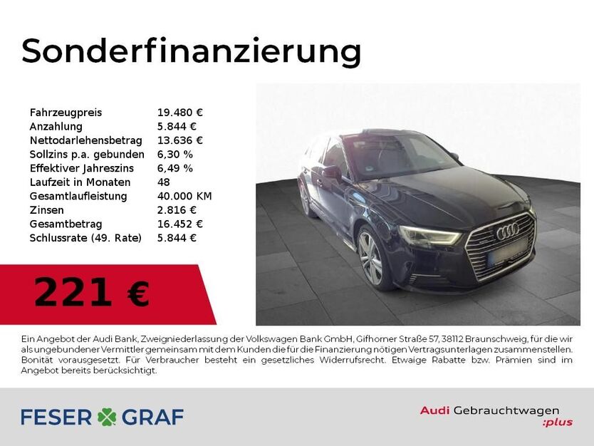 Audi A3 63.300 km 19.480 € Lauf an der Pegnitz 91207