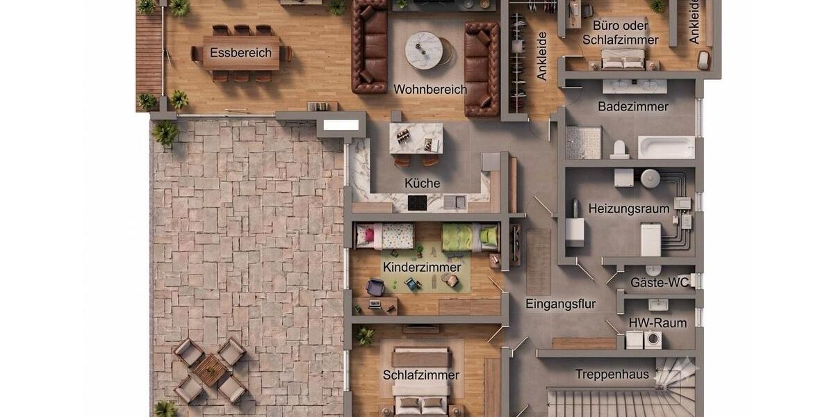 Erdgeschoßwohnung Schwabach - 4 Zimmer, 190 m&sup2;, 2.100&euro; | Angebot:27622524