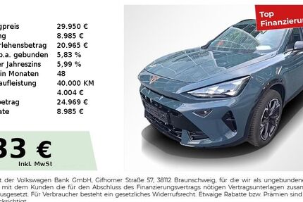 Cupra Formentor 9.750 km 29.950 &euro; Nürnberg 90441