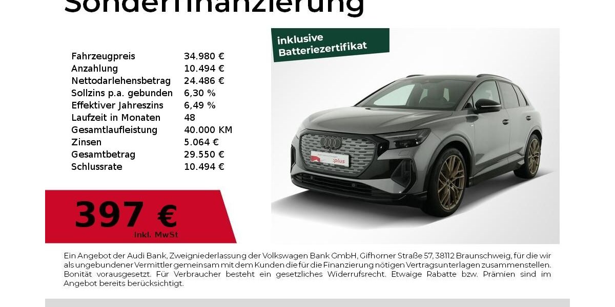 Audi Q4 e-tron 59.600 km 34.980 &euro; Nürnberg 90411