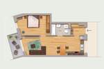 Etagenwohnung Nürnberg Zerzabelshof - 2 Zimmer, 57 m&sup2;, 950&euro; | Angebot:26176385