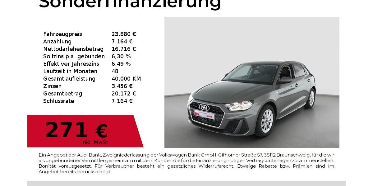 Audi A1 4.707 km 23.880 &euro; Lauf an der Pegnitz 91207