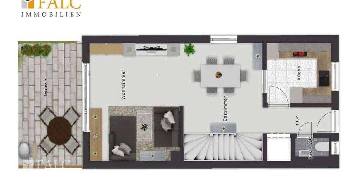 Reihenendhaus Fürth Nordstadt - 4 Zimmer, 132 m&sup2;, 625.000&euro; | Angebot:26798192