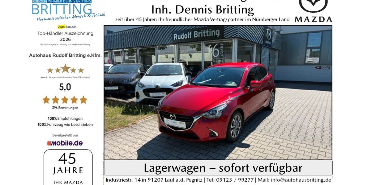 Mazda 2 33.000 km 15.890 &euro; Lauf 91207