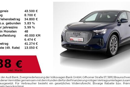 Audi Q4 e-tron 6.837 km 42.990 &euro; Nürnberg 90441