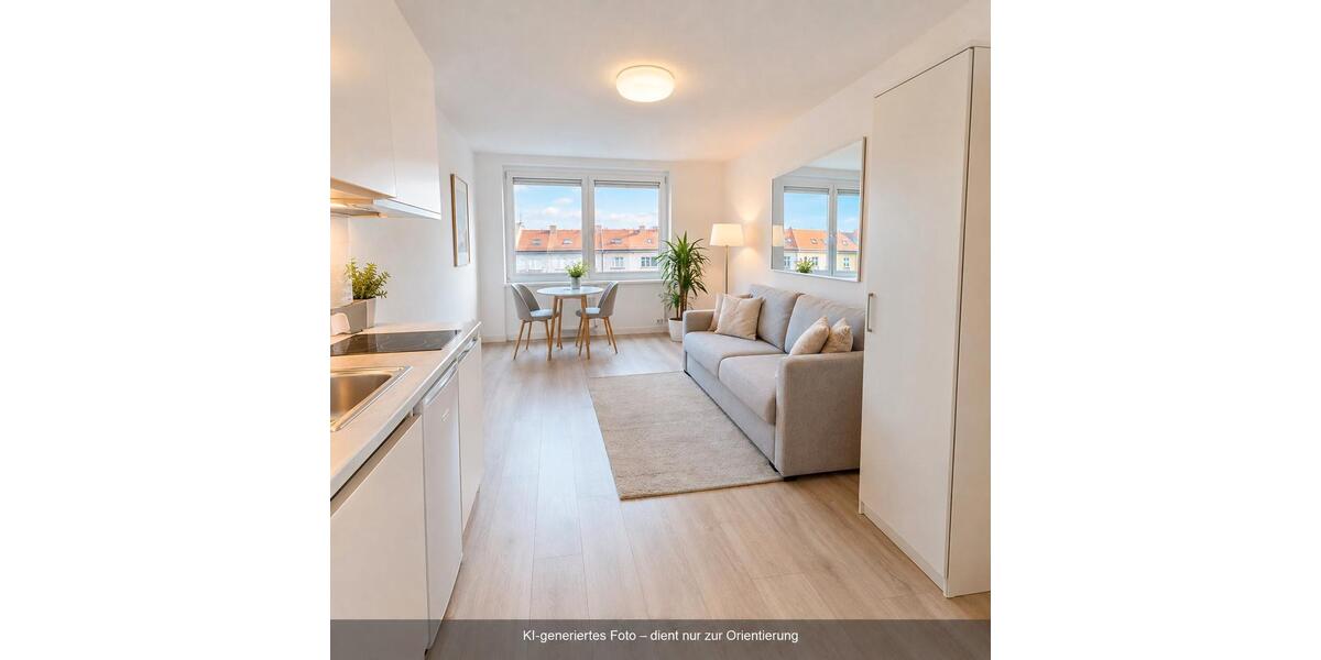 Etagenwohnung Nürnberg Gleißhammer - 1 Zimmer, 20 m&sup2;, 478&euro; | Angebot:27616717