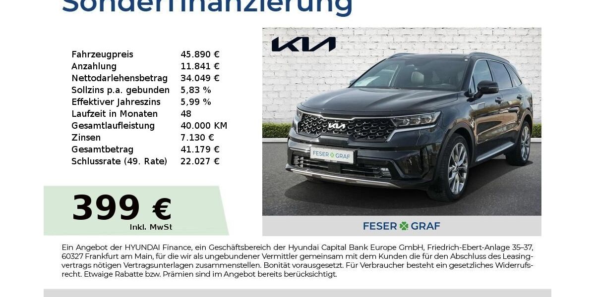 Kia Sorento 27.196 km 45.890 &euro; Schwabach 91126
