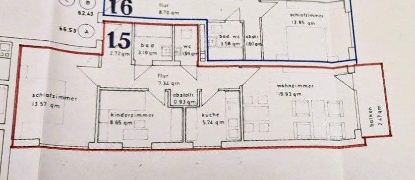 Etagenwohnung Röthenbach an der Pegnitz Röthenbach - 3 Zimmer, 65 m&sup2;, 205.000&euro; | Angebot:25771880