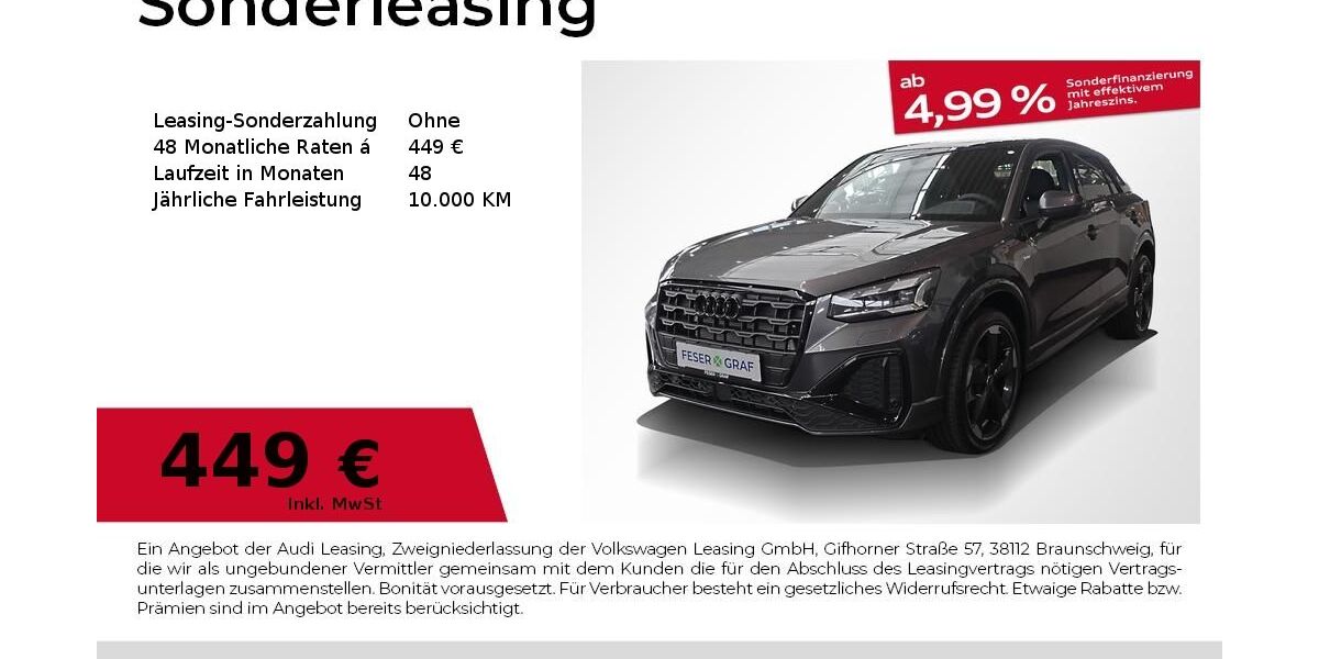 Audi Q2 6.500 km 38.980 &euro; Fürth 90763