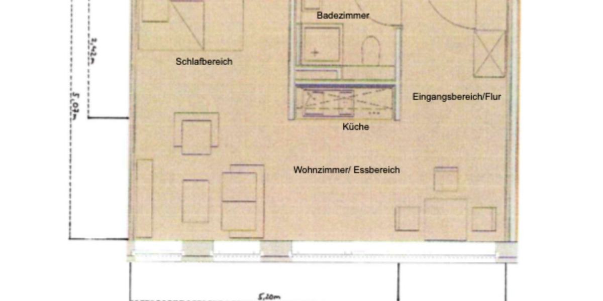 Etagenwohnung Fürth Altstadt - 1 Zimmer, 35 m&sup2;, 610&euro; | Angebot:25456494