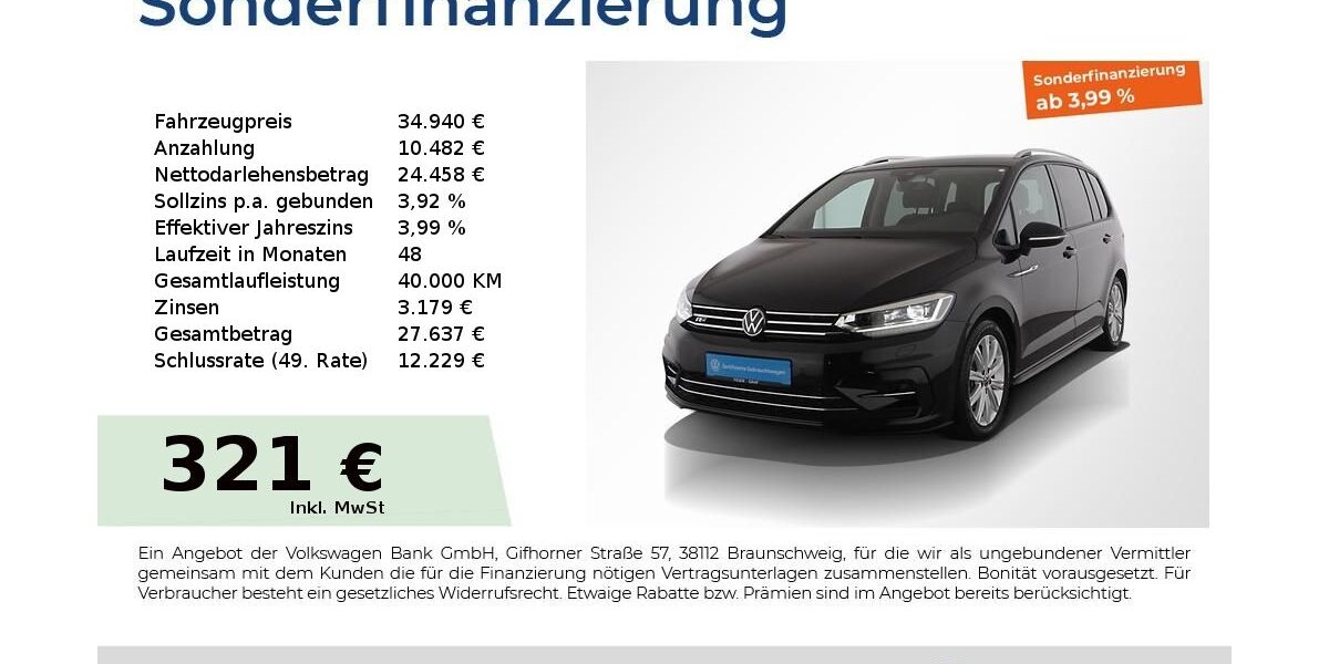 VW Touran 26.450 km 34.780 &euro; Nürnberg 90441