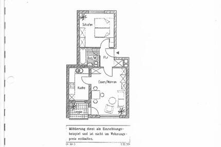 2-Zi-Whg., 45qm, mit Loggia zimmer