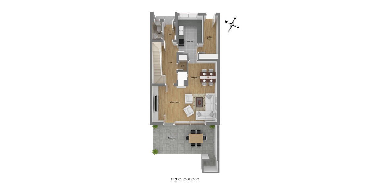 Reihenmittelhaus Nürnberg Langwasser - 4 Zimmer, 110 m&sup2;, 398.000&euro; | Angebot:26594820
