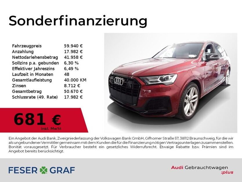 Audi Q7 43.500 km 59.940 € Nürnberg 90411