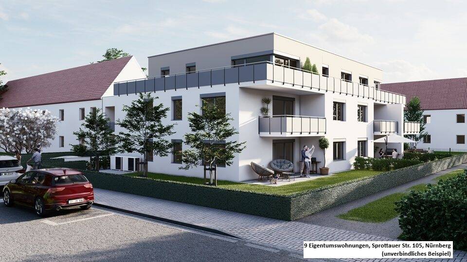 Terrassenwohnung Nürnberg Altenfurt - 3 Zimmer, 84 m&sup2;, 507.500&euro; | Angebot:25696152