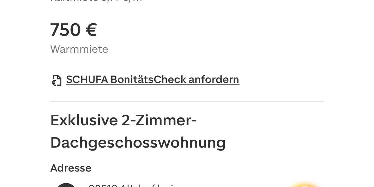 Exklusive Zwei-Zimmer-Wohnung, 90518 Altdorf 2 zimmer