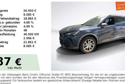 Cupra Formentor 40.350 km 26.950 &euro; Nürnberg 90441