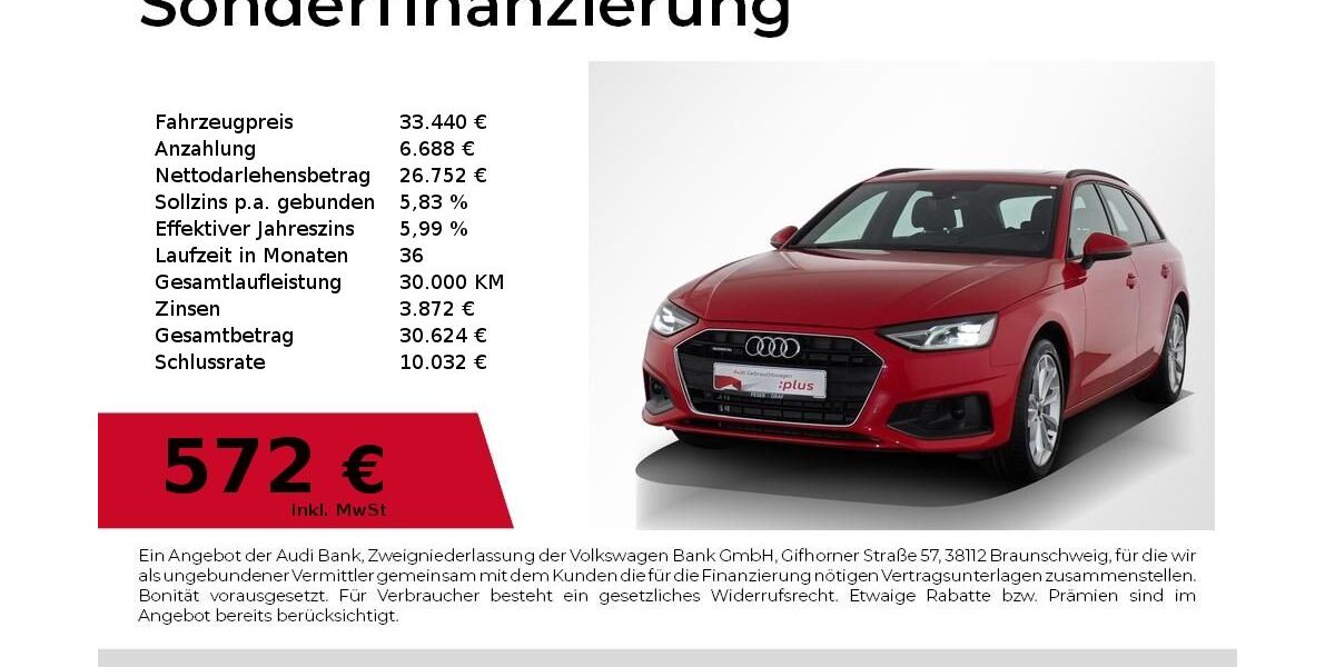 Audi A4 29.999 km 33.440 &euro; Nürnberg 90441