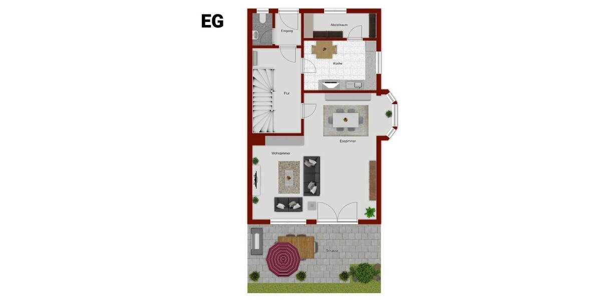 Doppelhaushälfte Wendelstein - 5 Zimmer, 117 m&sup2;, 495.000&euro; | Angebot:26594821
