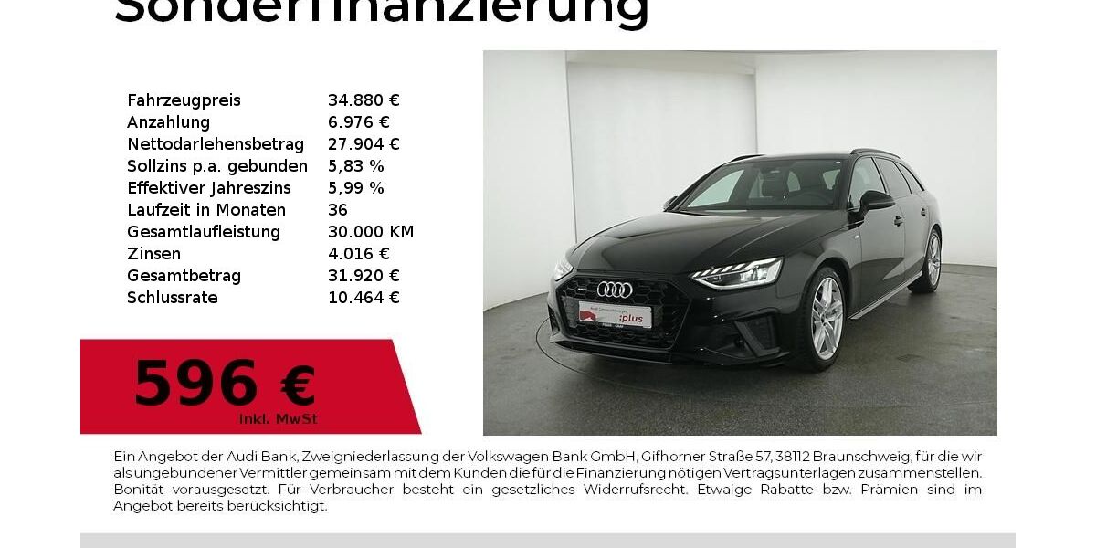 Audi A4 34.412 km 34.880 &euro; Nürnberg 90441