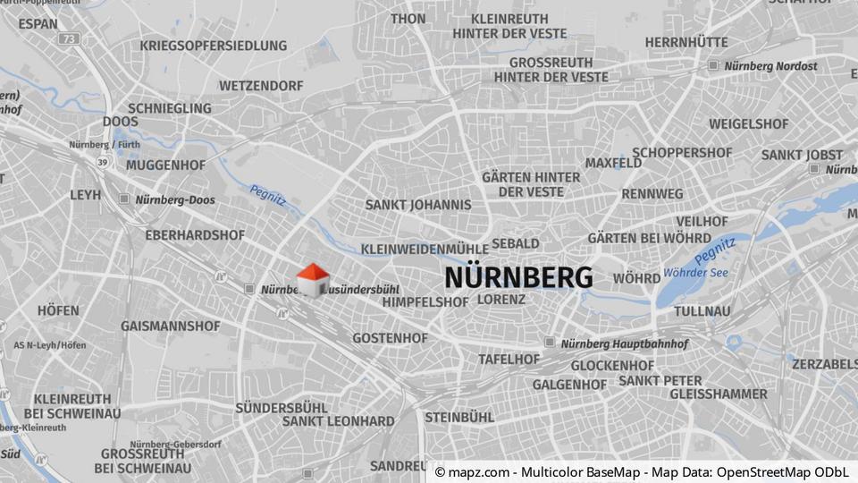 Erdgeschoßwohnung Nürnberg Eberhardshof - 1 Zimmer, 32 m&sup2;, 790&euro; | Angebot:24375113