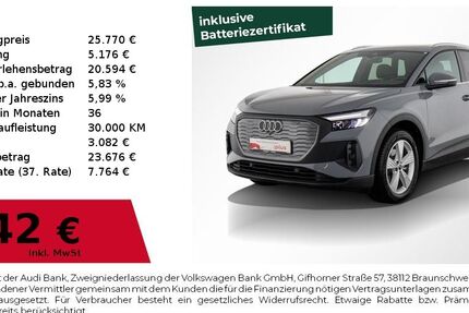 Audi Q4 e-tron 24.989 km 25.770 &euro; Nürnberg 90441