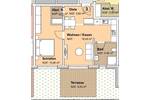 Terrassenwohnung Neuendettelsau - 2 Zimmer, 52 m&sup2;, 259.000&euro; | Angebot:25796649