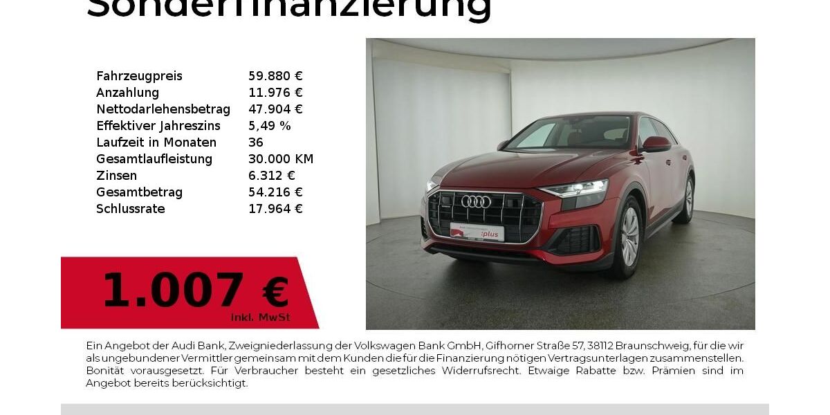 Audi Q8 60.302 km 58.880 &euro; Nürnberg 90441