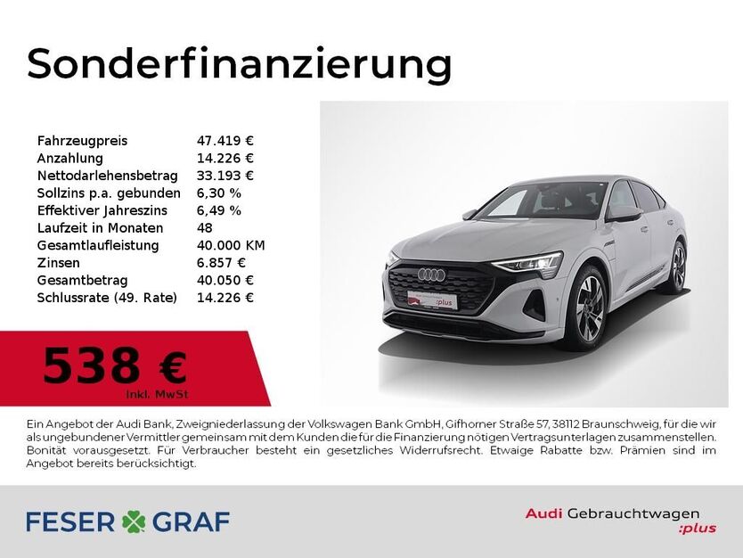 Audi Q8 e-tron 43.990 km 47.419 € Nürnberg 90411
