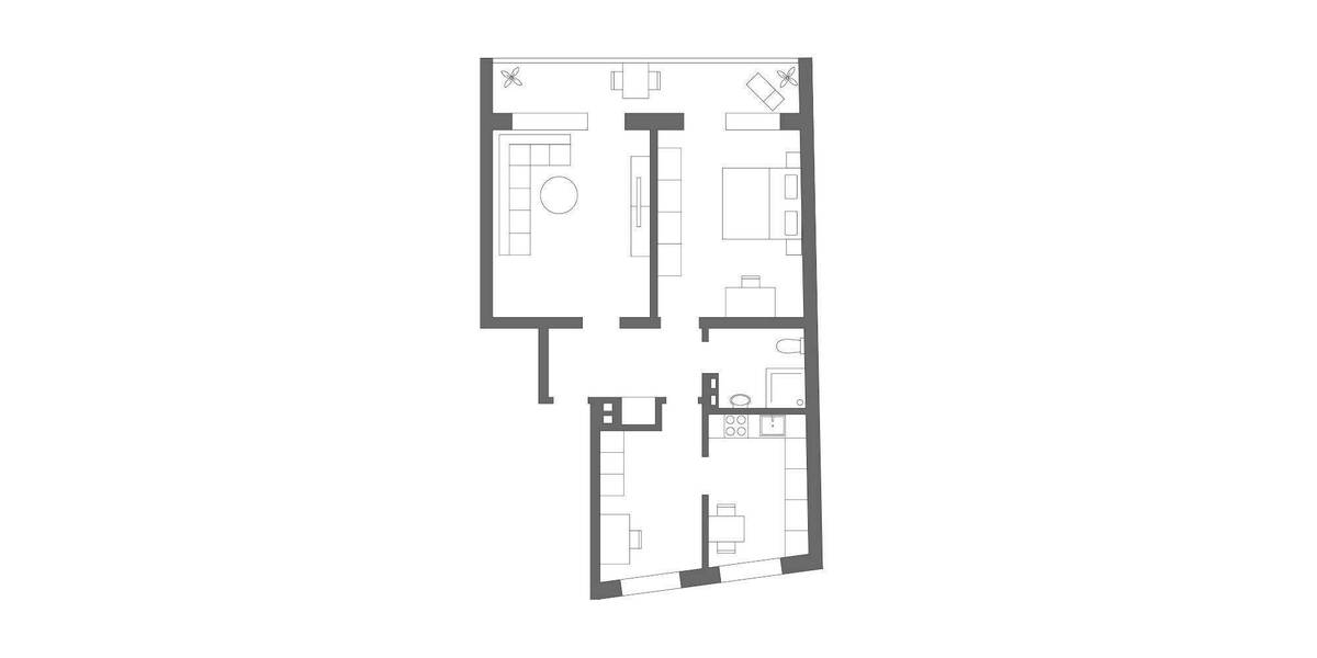 Etagenwohnung Nürnberg Lorenz - 2 Zimmer, 58 m&sup2;, 920&euro; | Angebot:26362811