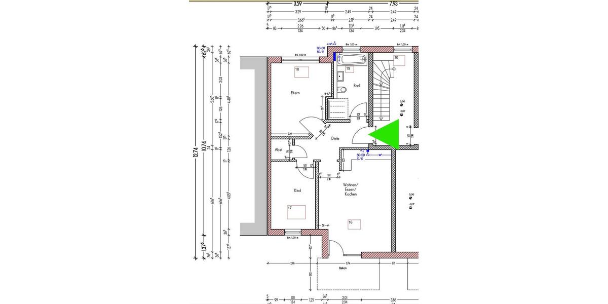 Etagenwohnung Nürnberg Falkenheim - 3 Zimmer, 71 m&sup2;, 1.200&euro; | Angebot:27598851