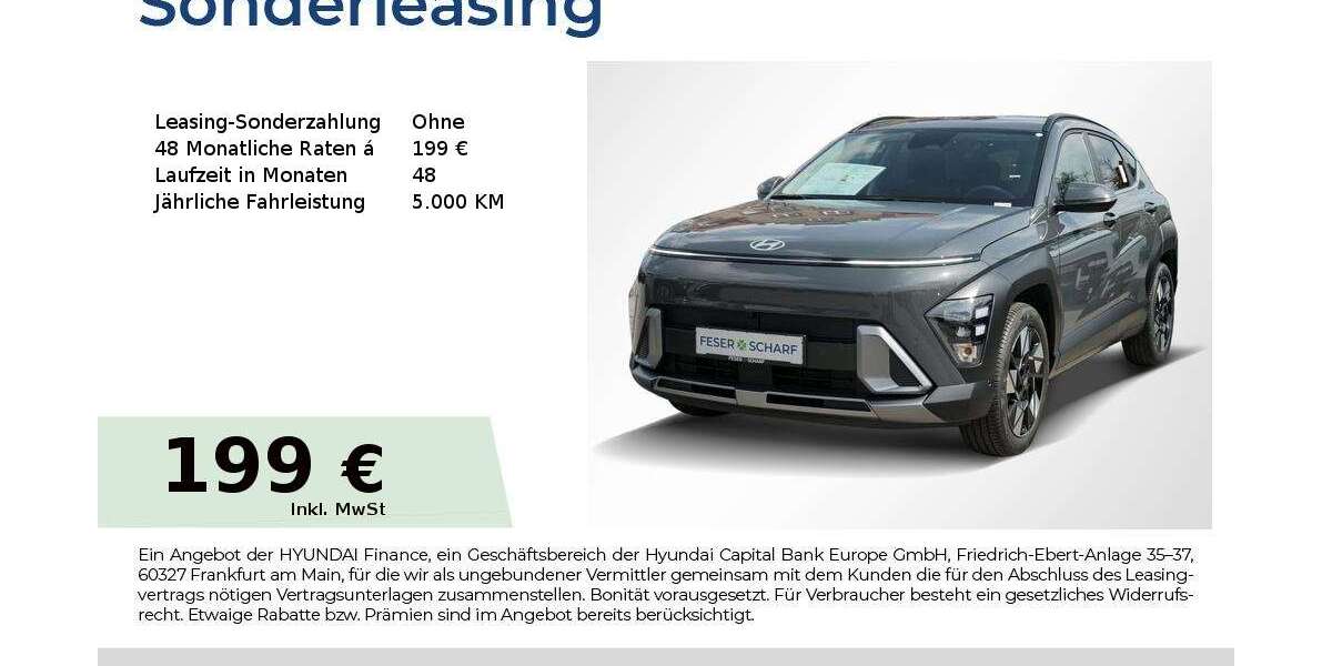 Hyundai KONA 8.500 km 25.995 &euro; Fürth 90763