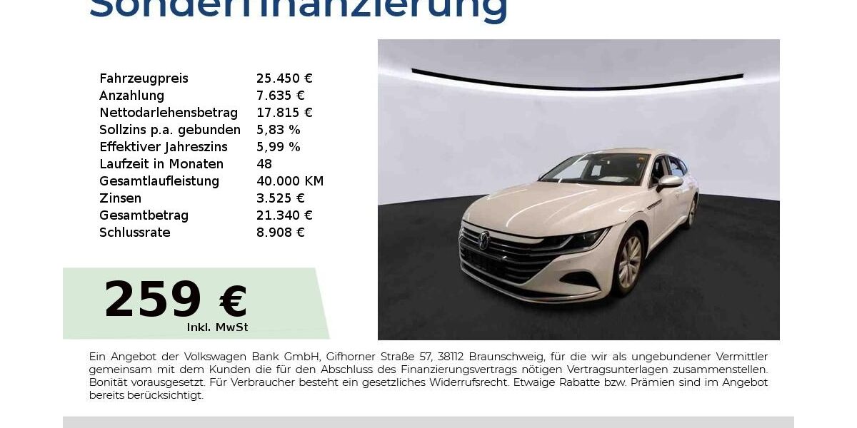VW Arteon 133.650 km 25.450 &euro; Nürnberg 90431