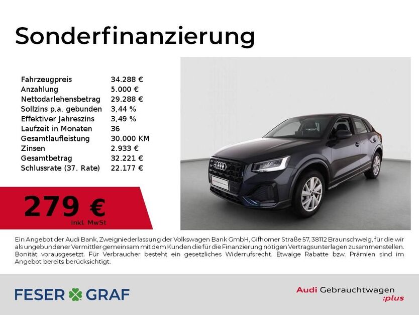 Audi Q2 27.585 km 34.288 € Lauf an der Pegnitz 91207