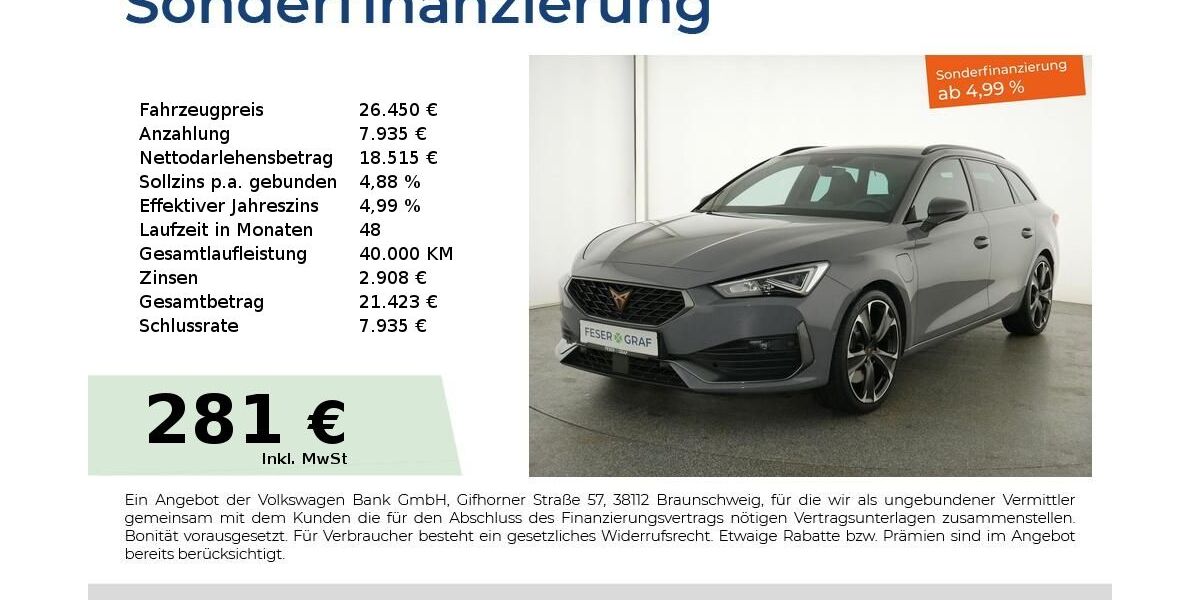 Cupra Leon 49.750 km 26.450 &euro; Nürnberg 90441