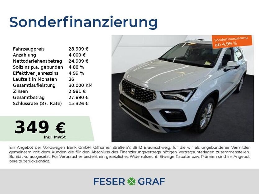 Seat Ateca 27.950 km 28.909 € Lauf an der Pegnitz 91207