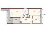 Etagenwohnung Nürnberg Langwasser - 3 Zimmer, 80 m&sup2;, 830&euro; | Angebot:26435707