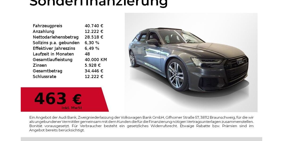 Audi A6 88.300 km 40.740 &euro; Nürnberg 90411