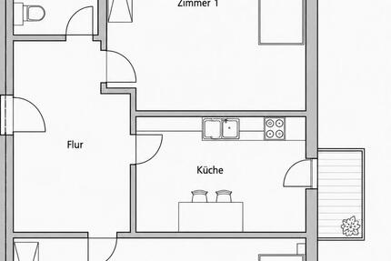 Wohnung Nürnberg Rabus - 2 Zimmer, 60 m&sup2;, 189.000&euro; | Angebot:26648073