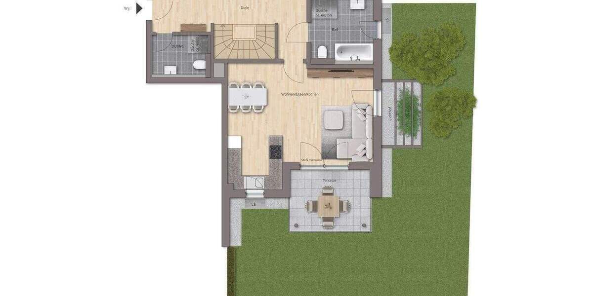 BAUBEGINN IM FRÜHJAHR 2026 - ENTDECKEN SIE IHR NEUES WOHLFÜHLZUHAUSE IN ECKERSMÜHLEN - TRAUMHAFTE WOHNUNG MIT 129 qm WOHN- u. NUTZFLÄCHE MIT HOBBYRAUM 5 zimmer