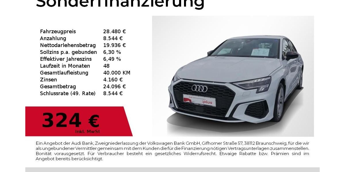 Audi A3 29.990 km 26.480 &euro; Lauf an der Pegnitz 91207