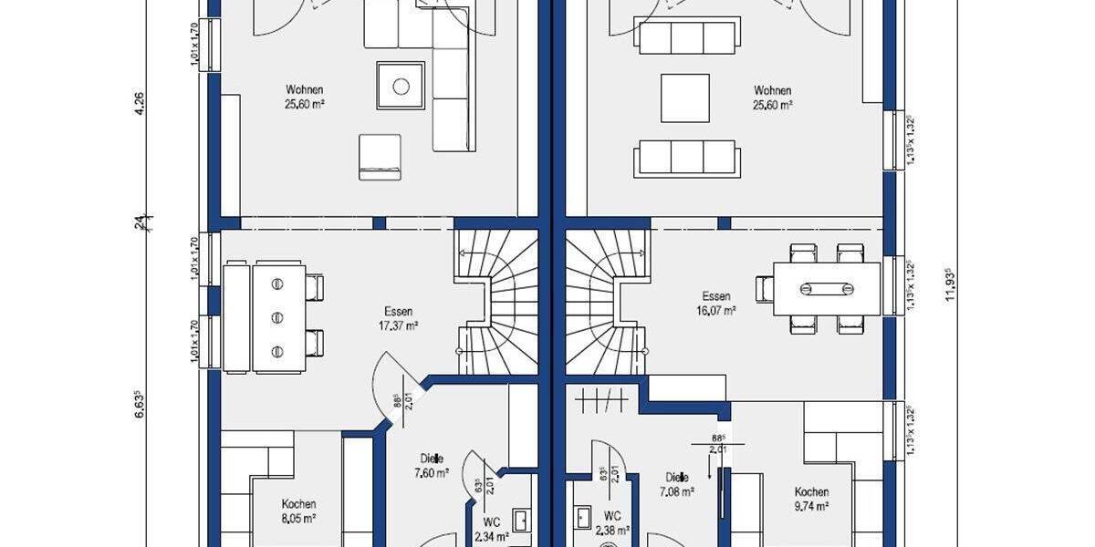 Doppelhaushälfte Altdorf b. Nürnberg Altdorf - 5 Zimmer, 130 m&sup2;, 560.000&euro; | Angebot:26779125