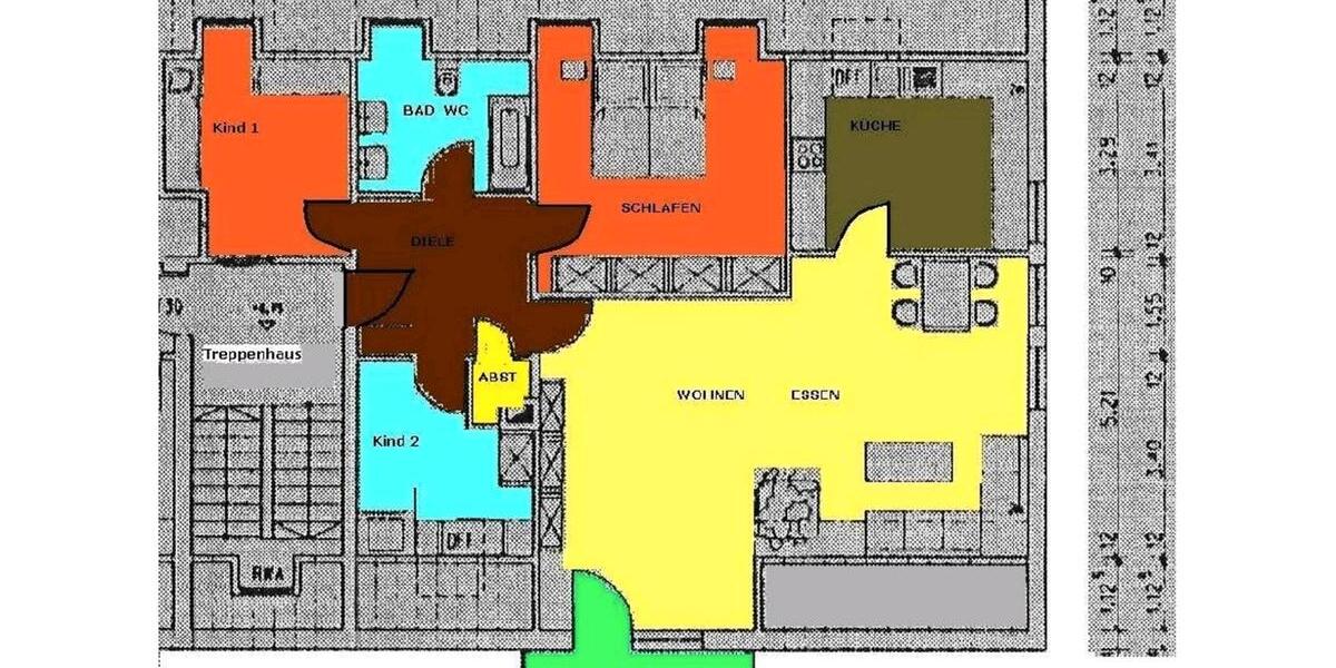 Wohnung von privat - provisionsfrei - zentral + hell + großzügig 4 zimmer
