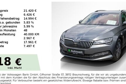 Skoda Superb 121.050 km 21.240 &euro; Nürnberg 90431