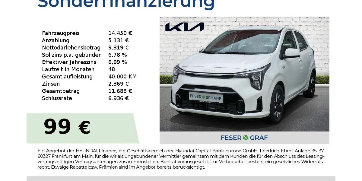 Kia Picanto 7.823 km 14.450 &euro; Roth 91154
