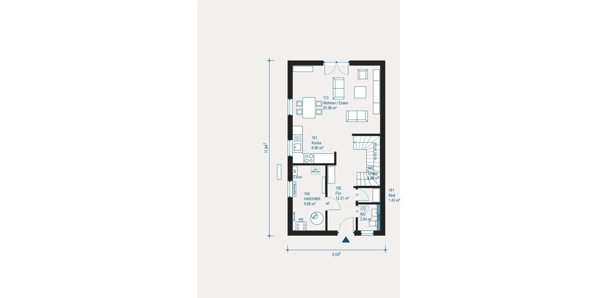 Individuelle, schlüsselfertige Doppelhaushälfte in Kleinsendelbach - Flexibel geplant, nachhaltig gebaut - Doppelhaushälfte Kleinsendelbach Steinbach | Angebot:27479267