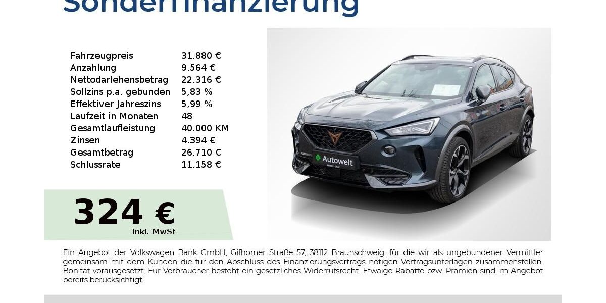 Cupra Formentor 23.550 km 31.330 &euro; Nürnberg 90431