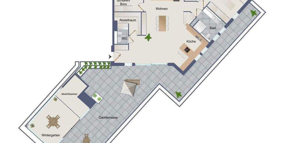 Etagenwohnung Nürnberg Steinbühl - 3 Zimmer, 151 m&sup2;, 2.400&euro; | Angebot:26816229