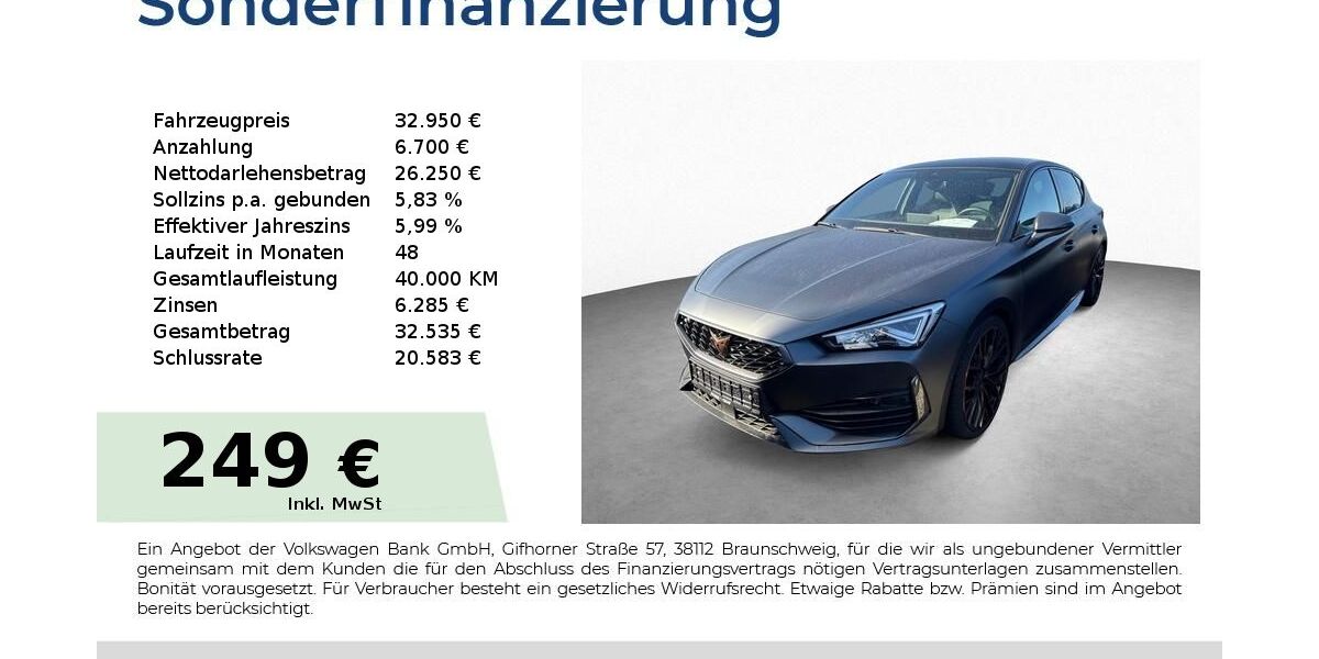 Cupra Leon 10.200 km 32.950 &euro; Schwabach 91126