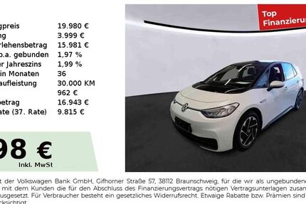 VW ID.3 47.717 km 19.980 € Fürth 90763